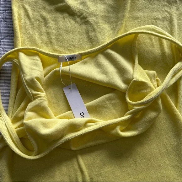 Yellow Women's Poolside Towel Resort Dress - Picture 4 of 5